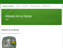 Tablet Screenshot of abbayedelaharpe.ch